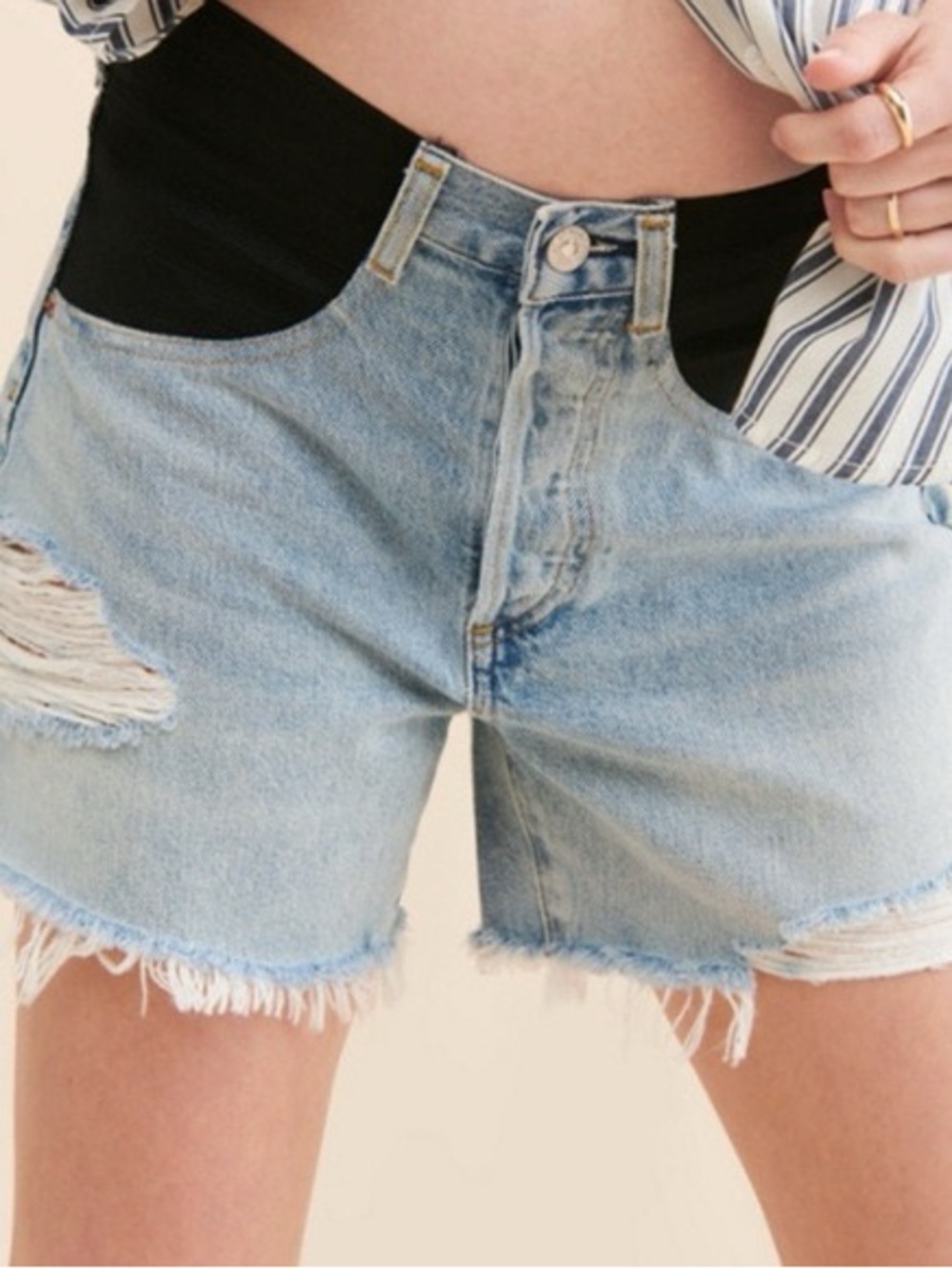 ISO Citizens Of Humanity Annabelle Maternity Denim Jean Shorts